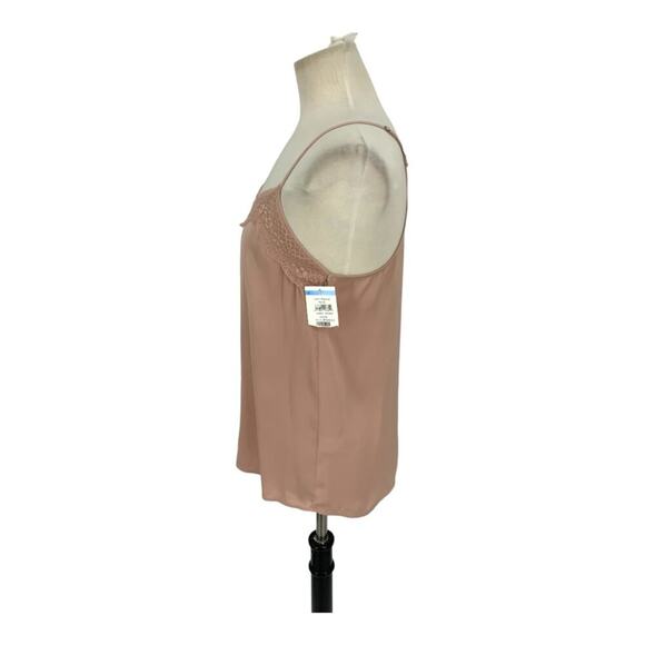 Halogen Lace Trim Racerback Cami Pink Size Small NWOT $39 MSRP - Picture 5 of 8